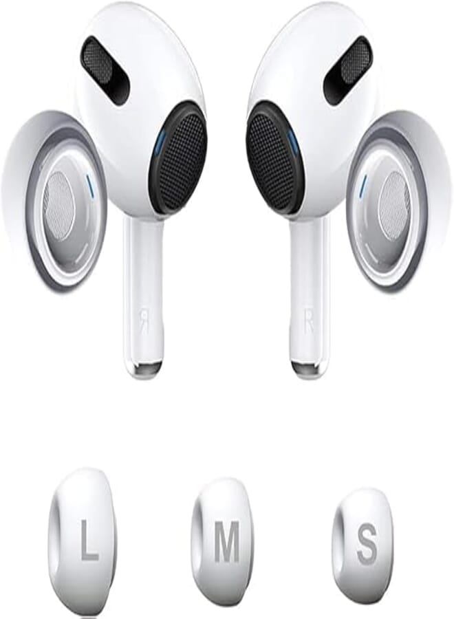 Sonix Tech Replacement Silicone Ear Tips for AirPods Pro 8 Pieces, White
